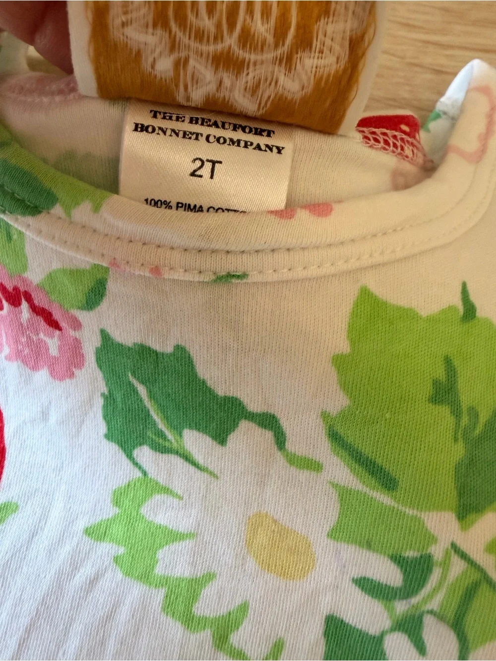 Strawberry Daisy Print Girls' T-Shirt Dress